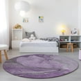 thumbnail image 1 of Addison Rugs Chantille Indoor/Outdoor Transitional Watercolors Lilac Washable Round Rug, 8' x 8', 1 of 6