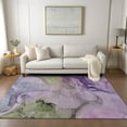thumbnail image 1 of Addison Rugs Chantille Indoor/Outdoor Transitional Watercolors Purple Washable Rectangle Rug, 3' x 5', 1 of 6