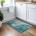 thumbnail image 1 of Addison Rugs Chantille Indoor/Outdoor Transitional Watercolors Teal Washable Rectangle Rug, 1'8" x 2'6", 1 of 6