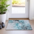 thumbnail image 1 of Addison Rugs Chantille Indoor/Outdoor Transitional Watercolors Teal Washable Rectangle Rug, 1'8" x 2'6", 1 of 6