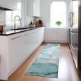thumbnail image 1 of Addison Rugs Chantille Indoor/Outdoor Transitional Watercolors Teal Washable Runner Rug, 2'3" x 7'6", 1 of 6