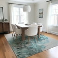 thumbnail image 1 of Addison Rugs Chantille Indoor/Outdoor Transitional Watercolors Teal Washable Rectangle Rug, 9' x 12', 1 of 6