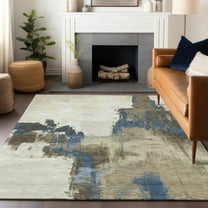 Addison Rugs Chantille Indoor/Outdoor Transitional Abstract Beige Washable Rectangle Rug, 10' x 14'