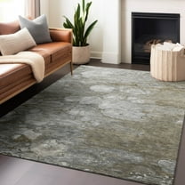 Addison Rugs Chantille Indoor/Outdoor Transitional Abstract Taupe Washable Rectangle Rug, 10' x 14'