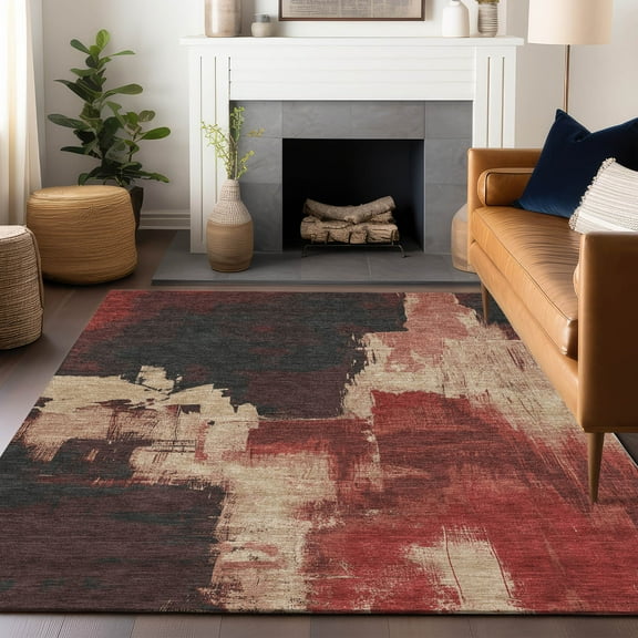 Addison Rugs Chantille Indoor/Outdoor Transitional Abstract Brick Washable Rectangle Rug, 5' x 7'6"