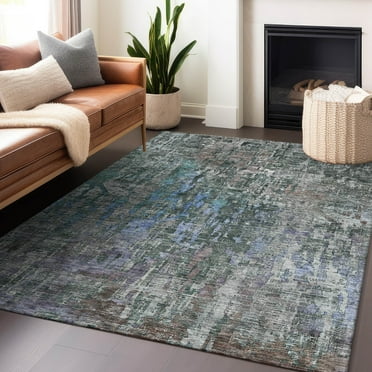 Addison Rugs Chantille Indoor/Outdoor Transitional Modern Fern Washable Rectangle Rug, 5' x 7'6"