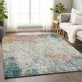 thumbnail image 1 of Addison Rugs Chantille Indoor/Outdoor Transitional Abstract Teal Washable Rectangle Rug, 5' x 7'6", 1 of 6