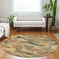 thumbnail image 1 of Addison Rugs Chantille Indoor/Outdoor Transitional Geometric, Abstract Copper Washable Round Rug, 8' x 8', 1 of 6