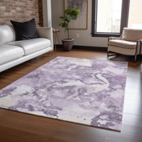Addison Rugs Chantille Indoor/Outdoor Transitional Geometric, Abstract Lavender Washable Rectangle Rug, 10' x 14'