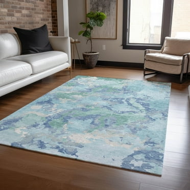 Addison Rugs Chantille Indoor/Outdoor Transitional Modern Seafoam Washable Rectangle Rug, 10' x 14'