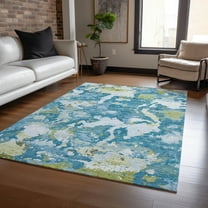 Addison Rugs Chantille Indoor/Outdoor Transitional Modern Denim Washable Rectangle Rug, 10' x 14'