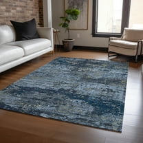 Addison Rugs Chantille Indoor/Outdoor Transitional Modern Blue Washable Rectangle Rug, 10' x 14'