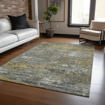Addison Rugs Chantille Indoor/Outdoor Transitional Modern Gold Washable Rectangle Rug, 10' x 14'