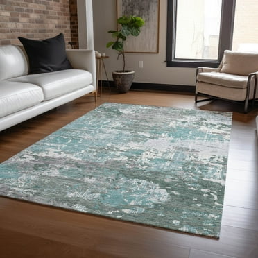 Addison Rugs Chantille Indoor/Outdoor Transitional Modern Seafoam Washable Rectangle Rug, 10' x 14'