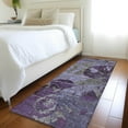thumbnail image 1 of Addison Rugs Chantille Indoor/Outdoor Transitional Organic Purple Washable Runner Rug, 2'3" x 7'6", 1 of 6