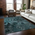 thumbnail image 1 of Addison Rugs Chantille Indoor/Outdoor Transitional Organic Teal Washable Rectangle Rug, 8' x 10', 1 of 6