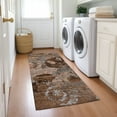 thumbnail image 1 of Addison Rugs Chantille Indoor/Outdoor Transitional Organic Terracotta Washable Runner Rug, 2'3" x 7'6", 1 of 6