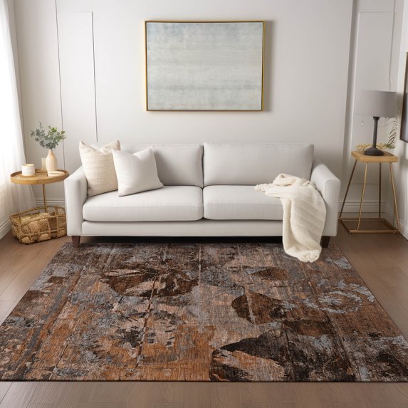 Addison Rugs Chantille Indoor/Outdoor Transitional Organic Terracotta Washable Rectangle Rug, 2'6" x 3'10"