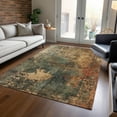 thumbnail image 1 of Addison Rugs Chantille Indoor/Outdoor Transitional Abstract Sage Washable Rectangle Rug, 3' x 5', 1 of 6