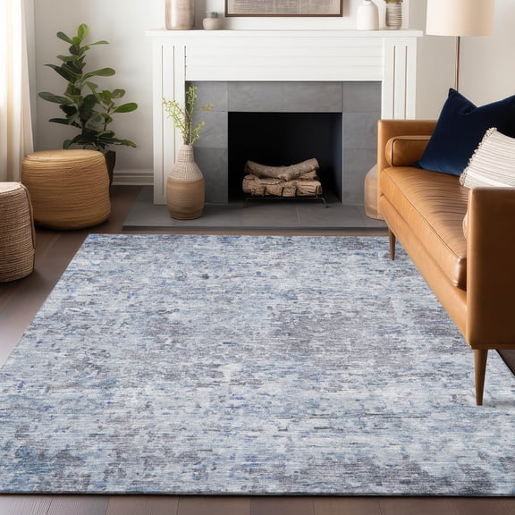 Addison Rugs Chantille Indoor/Outdoor Transitional Modern Sky Washable Rectangle Rug, 5' x 7'6"