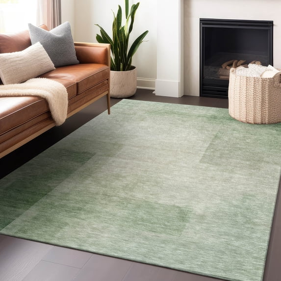 Addison Rugs Chantille Indoor/Outdoor Transitional Geometric Aloe Washable Rectangle Rug, 3' x 5'