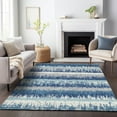thumbnail image 1 of Addison Rugs Chantille Indoor/Outdoor Transitional Stripes Blue Washable Rectangle Rug, 9' x 12', 1 of 6