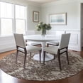 thumbnail image 1 of Addison Rugs Chantille Indoor/Outdoor Transitional Abstract Brown Washable Round Rug, 8' x 8', 1 of 6