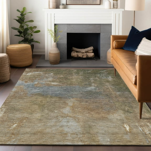 Addison Rugs Chantille Indoor/Outdoor Transitional Modern Copper Washable Rectangle Rug, 10' x 14'