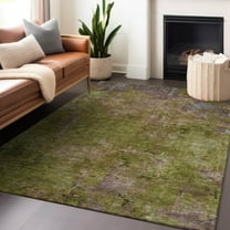 Addison Rugs Chantille Indoor/Outdoor Transitional Modern Green Washable Rectangle Rug, 10' x 14'