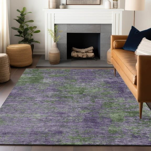 Addison Rugs Chantille Indoor/Outdoor Transitional Modern Purple Washable Rectangle Rug, 10' x 14'