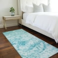 thumbnail image 1 of Addison Rugs Chantille Indoor/Outdoor Transitional Organic Teal Washable Runner Rug, 2'3" x 7'6", 1 of 6