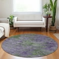 thumbnail image 1 of Addison Rugs Chantille Indoor/Outdoor Transitional Modern Purple Washable Round Rug, 8' x 8', 1 of 6