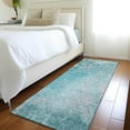 thumbnail image 1 of Addison Rugs Chantille Indoor/Outdoor Transitional Abstract Teal Washable Runner Rug, 2'3" x 7'6", 1 of 6