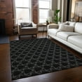 thumbnail image 1 of Addison Rugs Chantille Indoor/Outdoor Transitional Geometric Black Washable Rectangle Rug, 9' x 12', 1 of 6