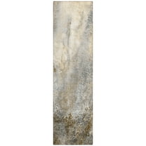 Addison Rugs Chantille Indoor/Outdoor Contemporary Watercolors Beige Washable Runner Rug, 2'3" x 7'6"
