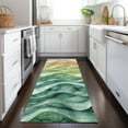 thumbnail image 1 of Addison Rugs Chantille Indoor/Outdoor Transitional Swirls Teal Washable Runner Rug, 2'3" x 7'6", 1 of 6