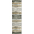 thumbnail image 1 of Addison Rugs Machine Washable Indoor/ Outdoor Addison Bravado Geometric Ikat Rug Gray - 2'3" x 7'6", 1 of 8