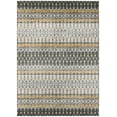 thumbnail image 1 of Bravado Indoor/Outdoor Grey Ikat 8’ x 10’ Non-Skid Area Rug, 1 of 8