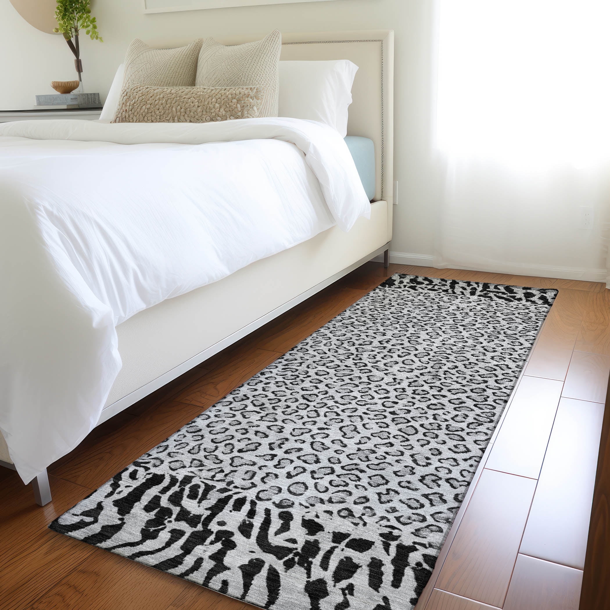 Addison Rugs Machine Washable Indoor/ Outdoor Animal Border Chantille ...