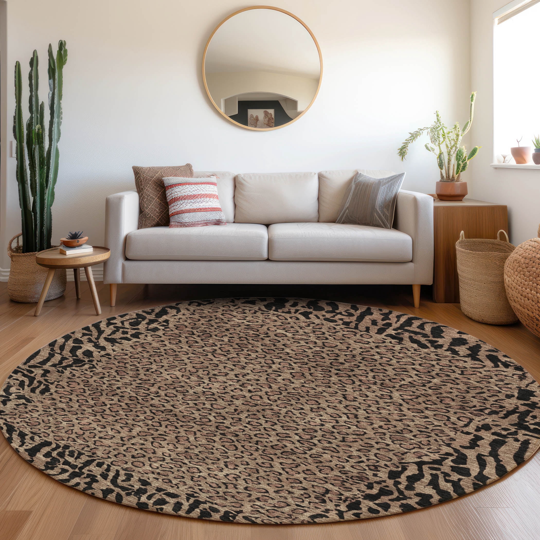 Addison Rugs Chantille Indoor/Outdoor Transitional Animal Skin Brown ...