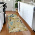 thumbnail image 1 of Addison Rugs Chantille Indoor/Outdoor Transitional Modern Gold Washable Runner Rug, 2'3" x 7'6", 1 of 6