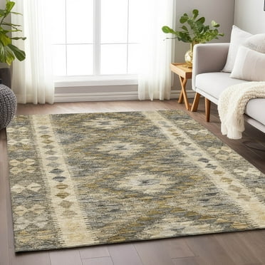 Addison Rugs Chantille Indoor/Outdoor Transitional Global Beige Washable Rectangle Rug, 10' x 14'