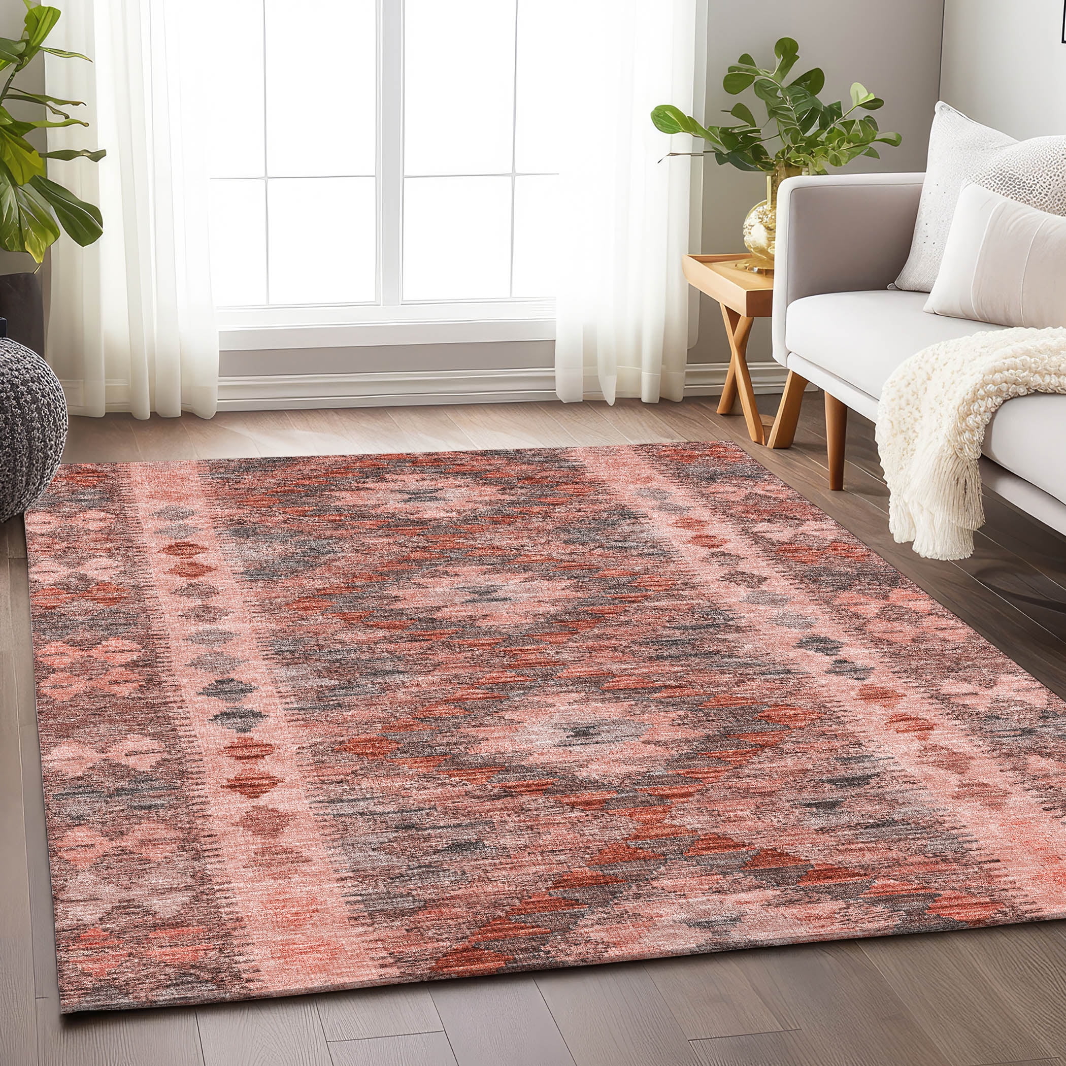 Addison Rugs Chantille Indoor/Outdoor Transitional Global Terracotta ...