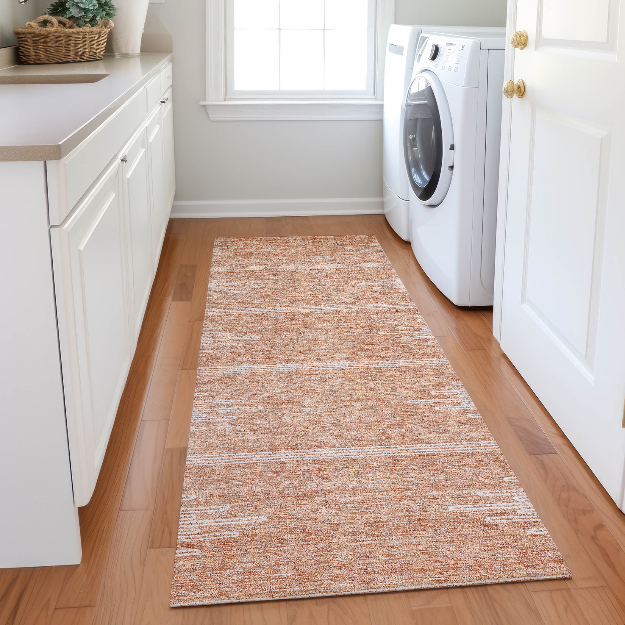 Addison Rugs Chantille Indoor/Outdoor Transitional Modern Salmon ...