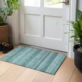 thumbnail image 1 of Addison Rugs Chantille Indoor/Outdoor Transitional Stripes Teal Washable Rectangle Rug, 1'8" x 2'6", 1 of 6