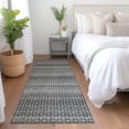 thumbnail image 1 of Addison Rugs Chantille Indoor/Outdoor Transitional Stripes Gray Washable Runner Rug, 2'3" x 7'6", 1 of 6