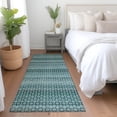 thumbnail image 1 of Addison Rugs Chantille Indoor/Outdoor Transitional Stripes Teal Washable Runner Rug, 2'3" x 7'6", 1 of 6