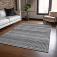 thumbnail image 1 of Addison Rugs Chantille Indoor/Outdoor Transitional Stripes Gray Washable Rectangle Rug, 3' x 5', 1 of 6