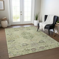 Addison Rugs Chantille Indoor/Outdoor Transitional Floral Aloe Washable Rectangle Rug, 10' x 14'