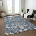 thumbnail image 1 of Addison Rugs Chantille Indoor/Outdoor Transitional Floral Blue Washable Rectangle Rug, 9' x 12', 1 of 6